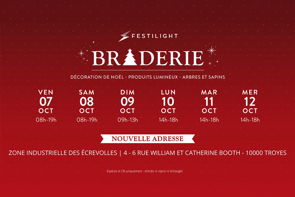 Braderie Festilight 2022