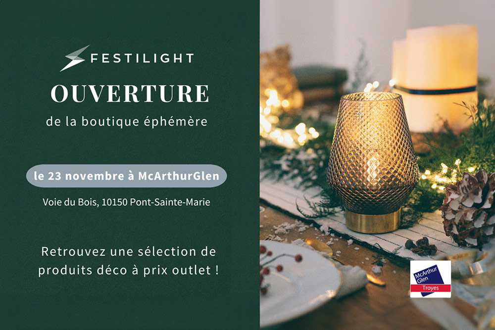 Ouverture boutique ephemere McArthurGlen à Troyes