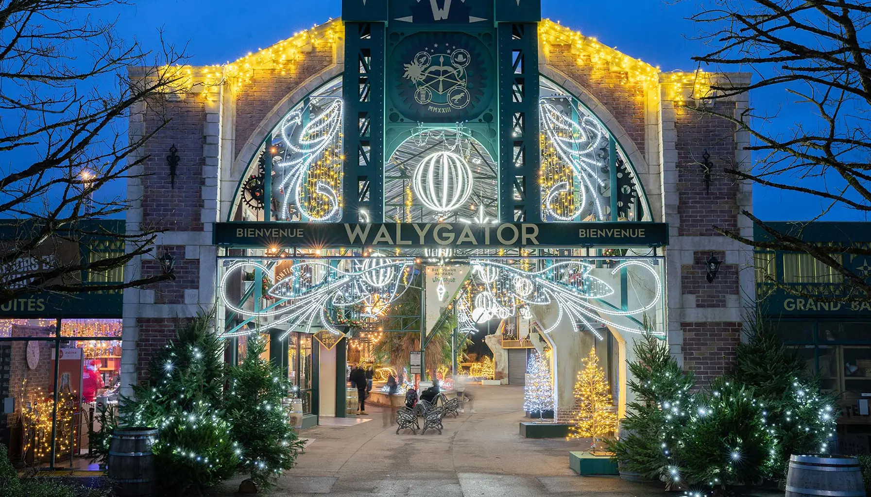 Parc d'attraction Walygator décoré