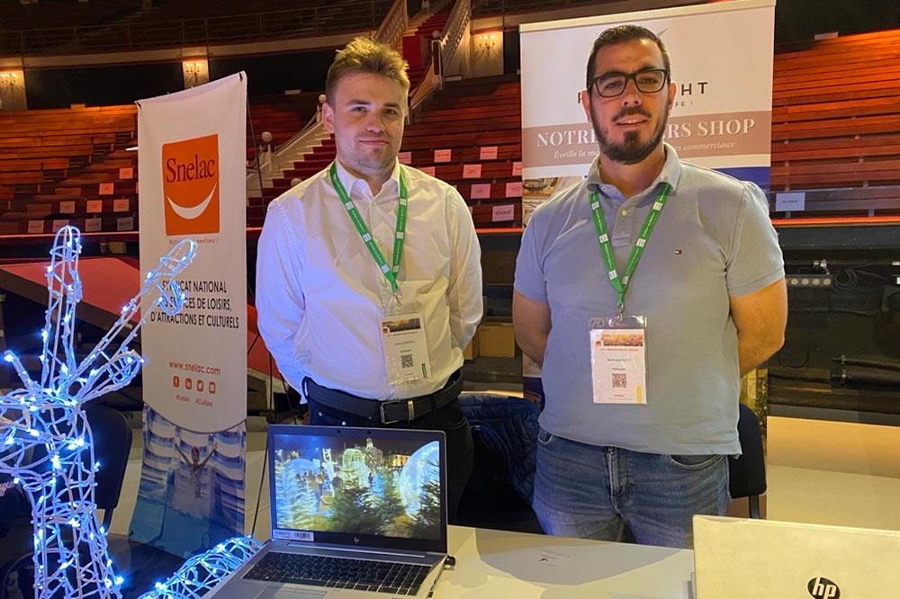 Photo du stand Festilight avec la présence des collaborateurs