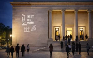 Projection nuit au nuit des musées sur une façade