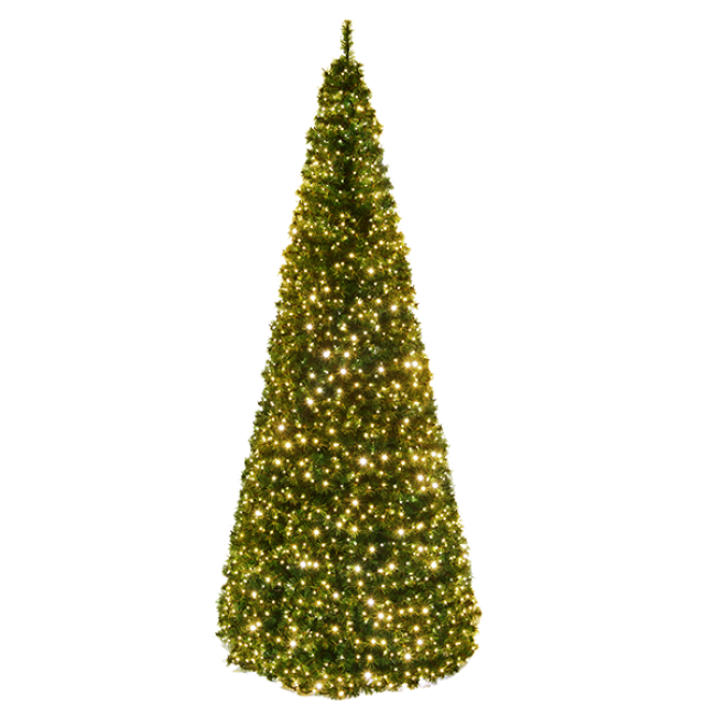 Sapin splendid vert led blanc chaud